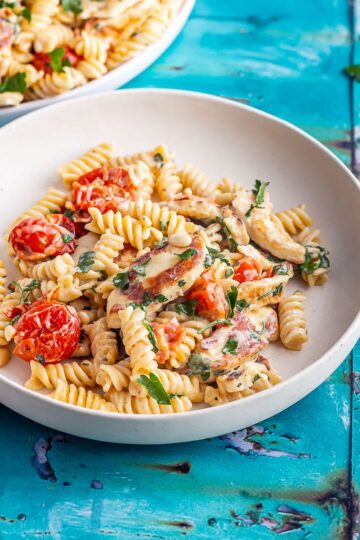 Halloumi Pasta with Tahini Dressing • The Cook Report