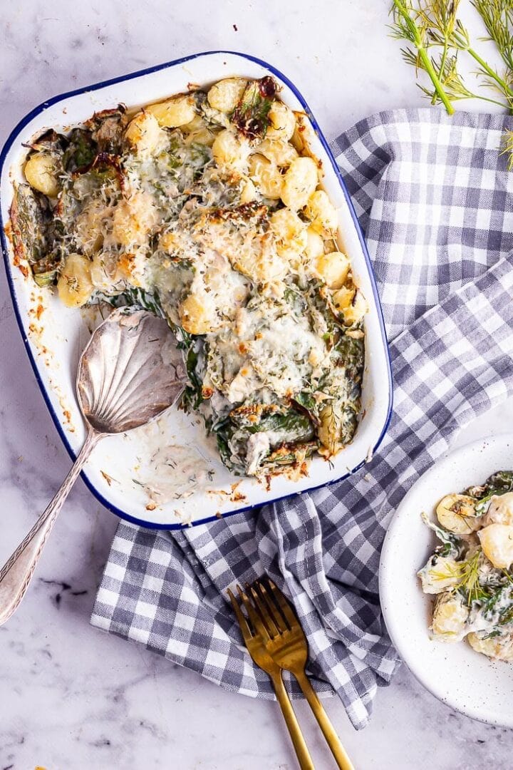 Salmon Gnocchi Bake with Spinach • The Cook Report