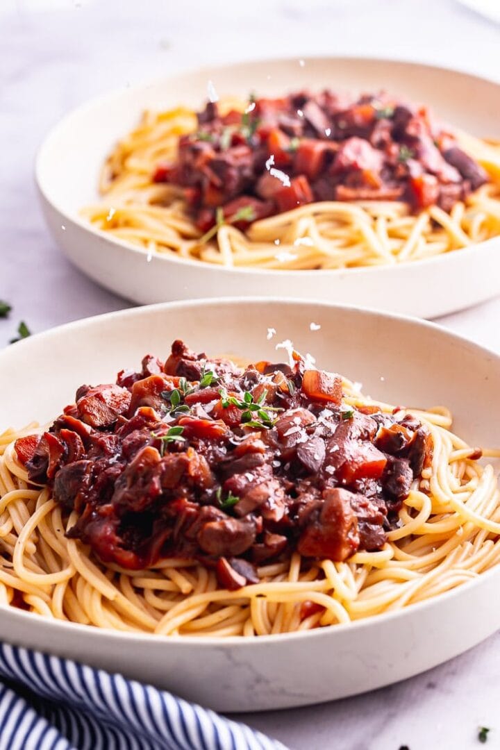 Vegetarian Spaghetti Bolognese With Mushrooms • The Cook Report