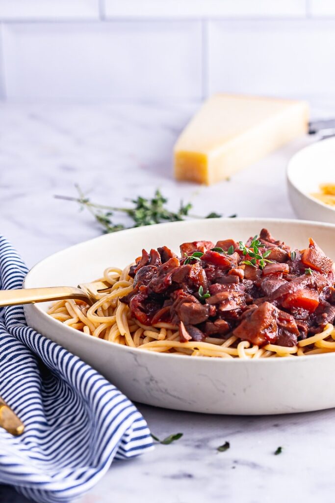 Vegetarian Spaghetti Bolognese with Mushrooms • The Cook Report
