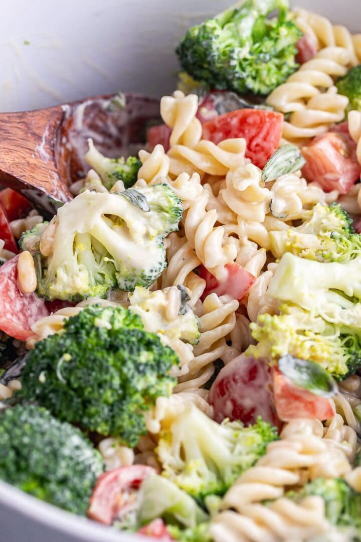 Vegan Pasta Salad with Creamy Tahini Sauce • The Cook Report