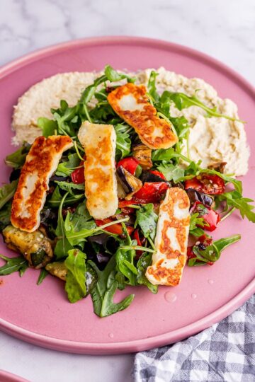 Roast Vegetable Salad with Halloumi • The Cook Report