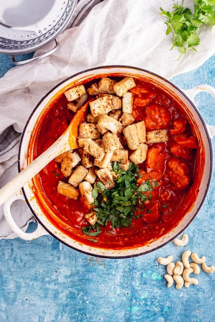 Tofu Curry with Cashew Coconut Sauce • The Cook Report