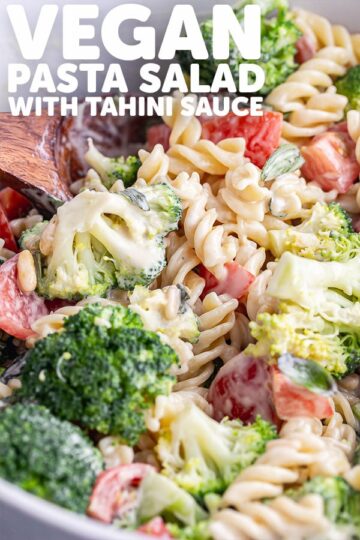 Vegan Pasta Salad with Creamy Tahini Sauce • The Cook Report