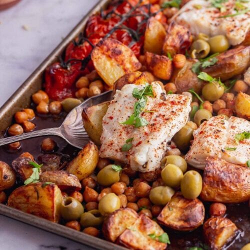 Baked Cod with Potatoes & Chickpeas • The Cook Report
