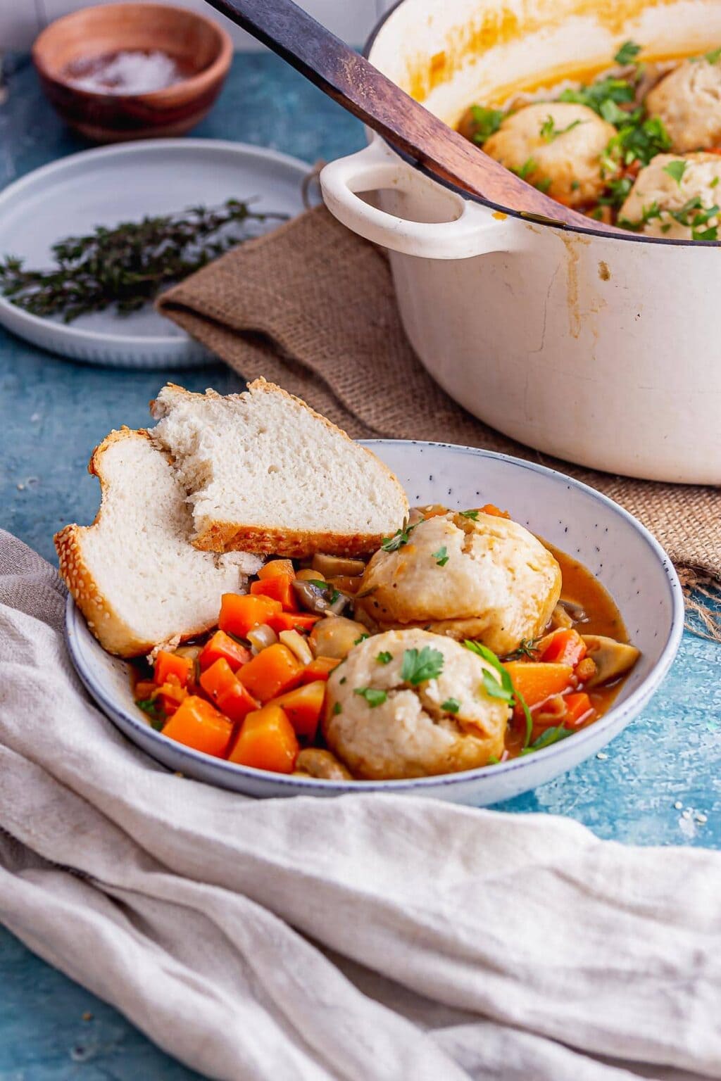 Mushroom Stew with Cheesy Dumplings • The Cook Report