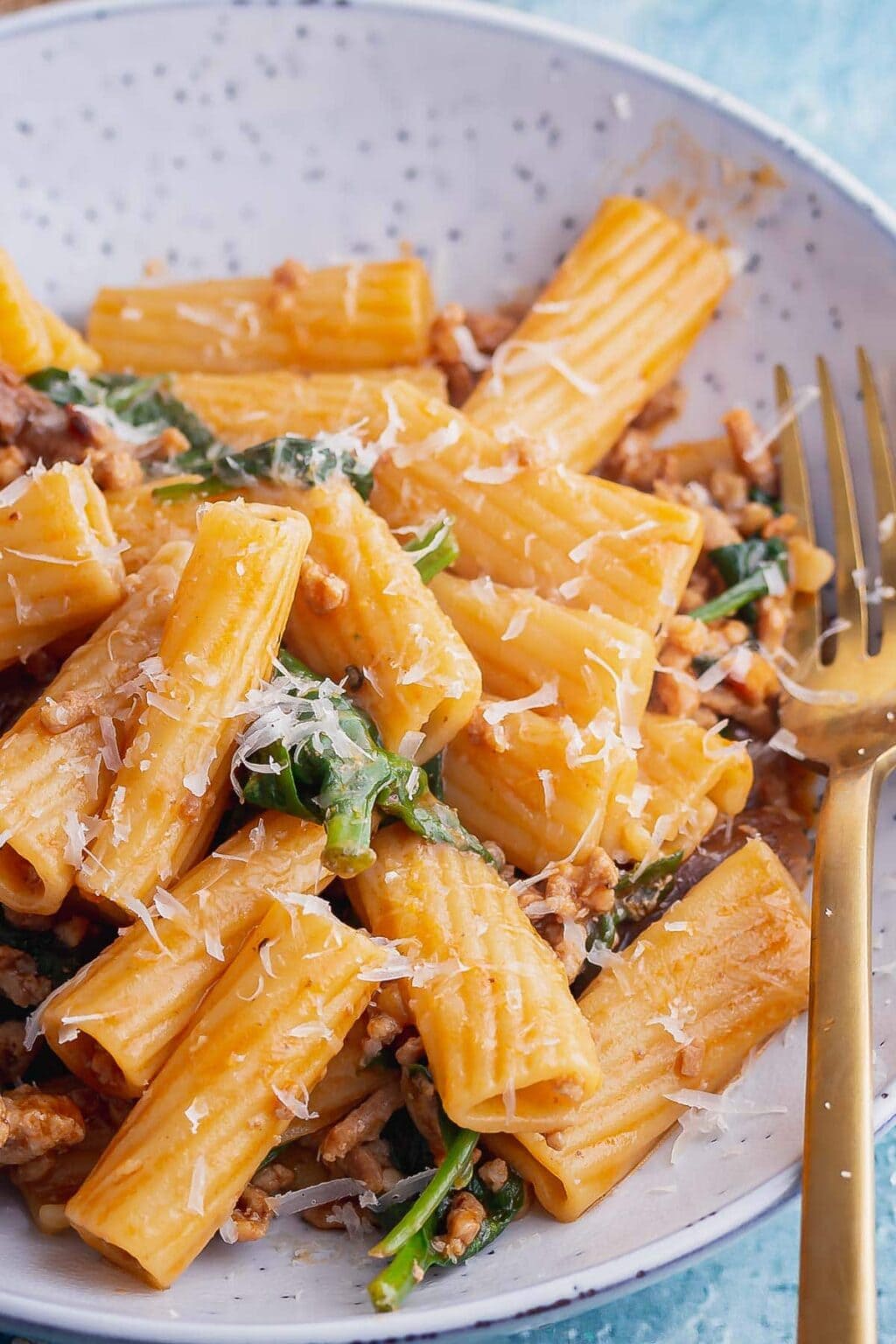 Pork Pasta with Dried Mushrooms & Spinach • The Cook Report