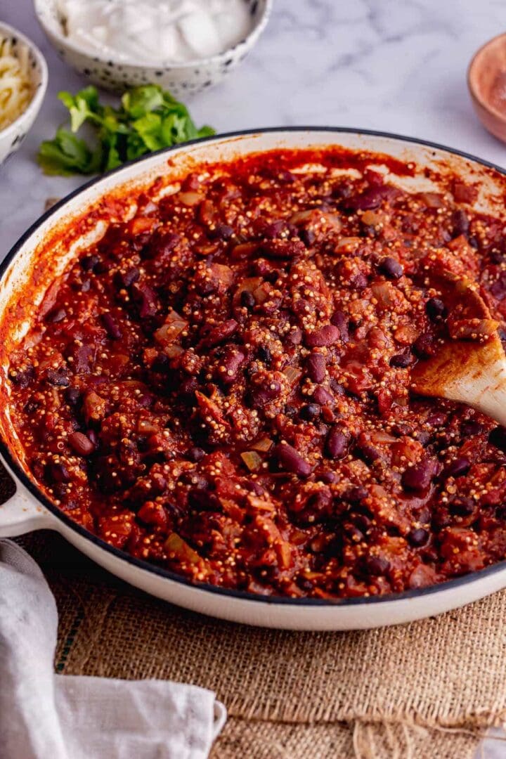 Hearty Quinoa Chilli with Beans • The Cook Report
