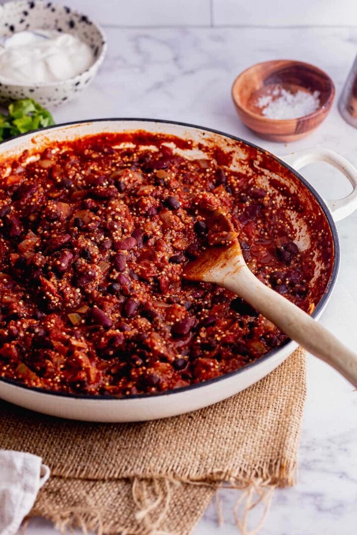 Hearty Quinoa Chilli with Beans • The Cook Report