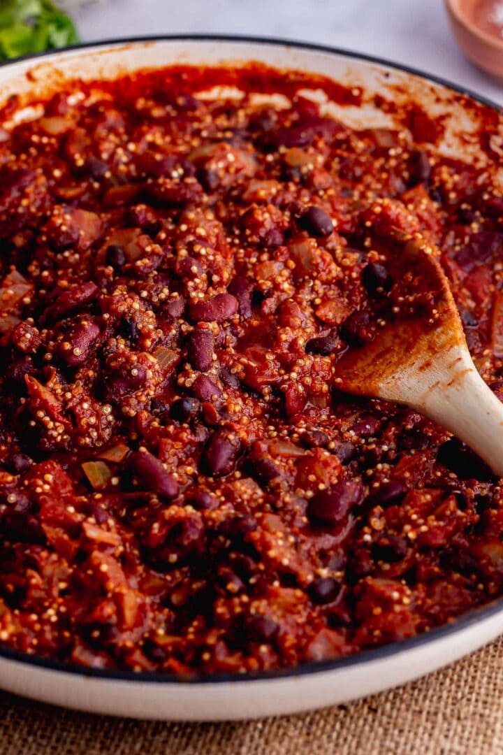 Hearty Quinoa Chilli with Beans • The Cook Report
