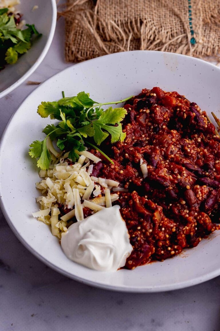 Hearty Quinoa Chilli with Beans • The Cook Report