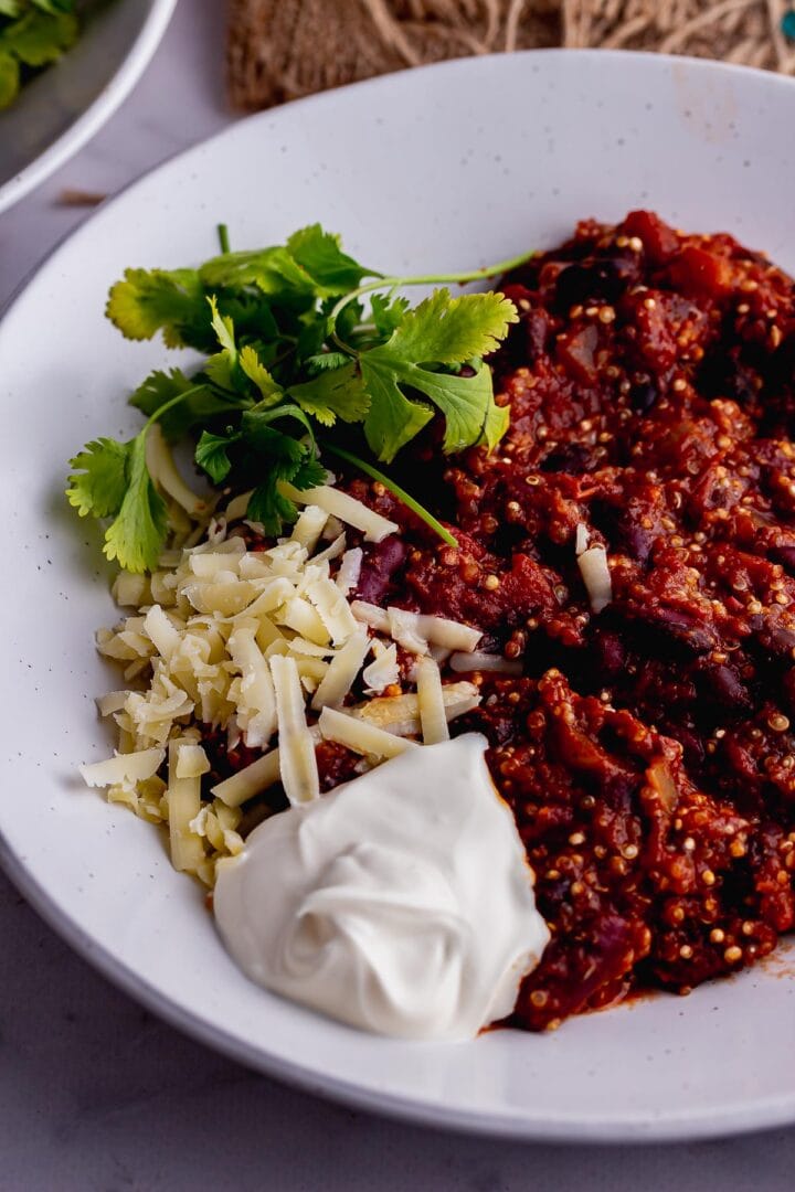 Hearty Quinoa Chilli with Beans • The Cook Report