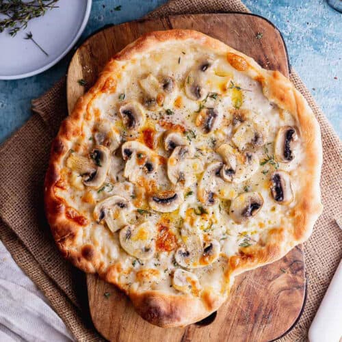Skillet Truffle Mushroom Pizza • The Cook Report