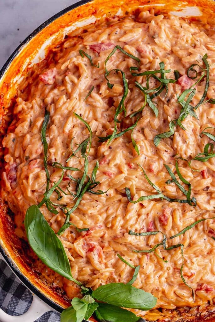 Orzo Risotto with Tomato & Mascarpone • The Cook Report