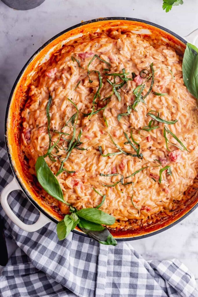 Orzo Risotto with Tomato & Mascarpone • The Cook Report