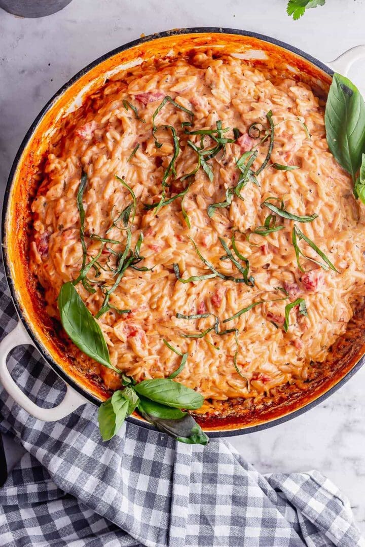 Orzo Risotto with Tomato & Mascarpone • The Cook Report