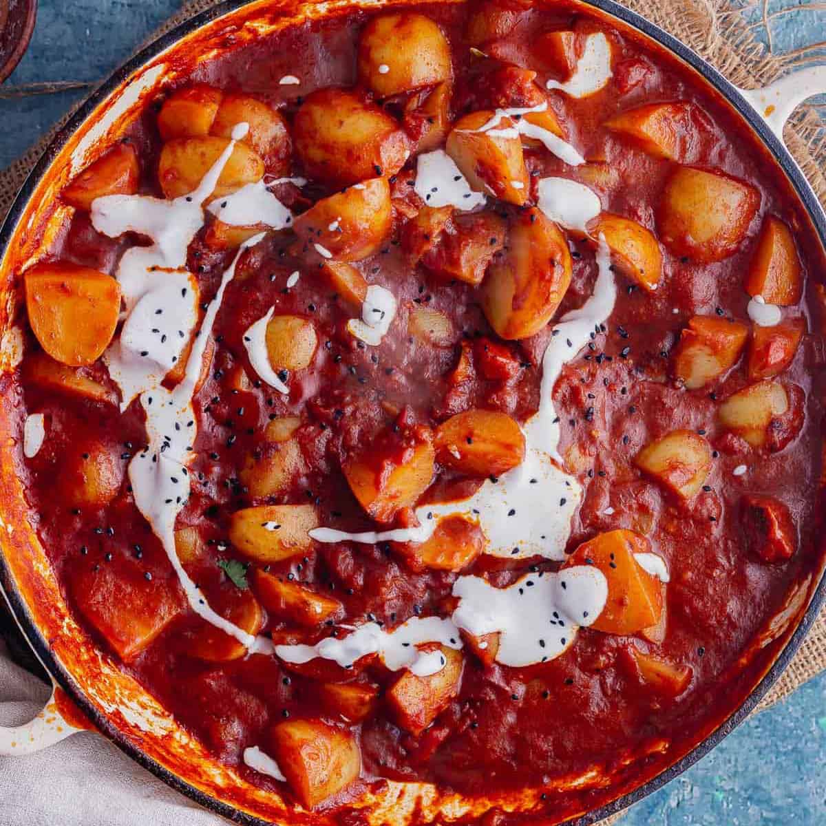 Potato Curry with Creamy Tomato Sauce • The Cook Report