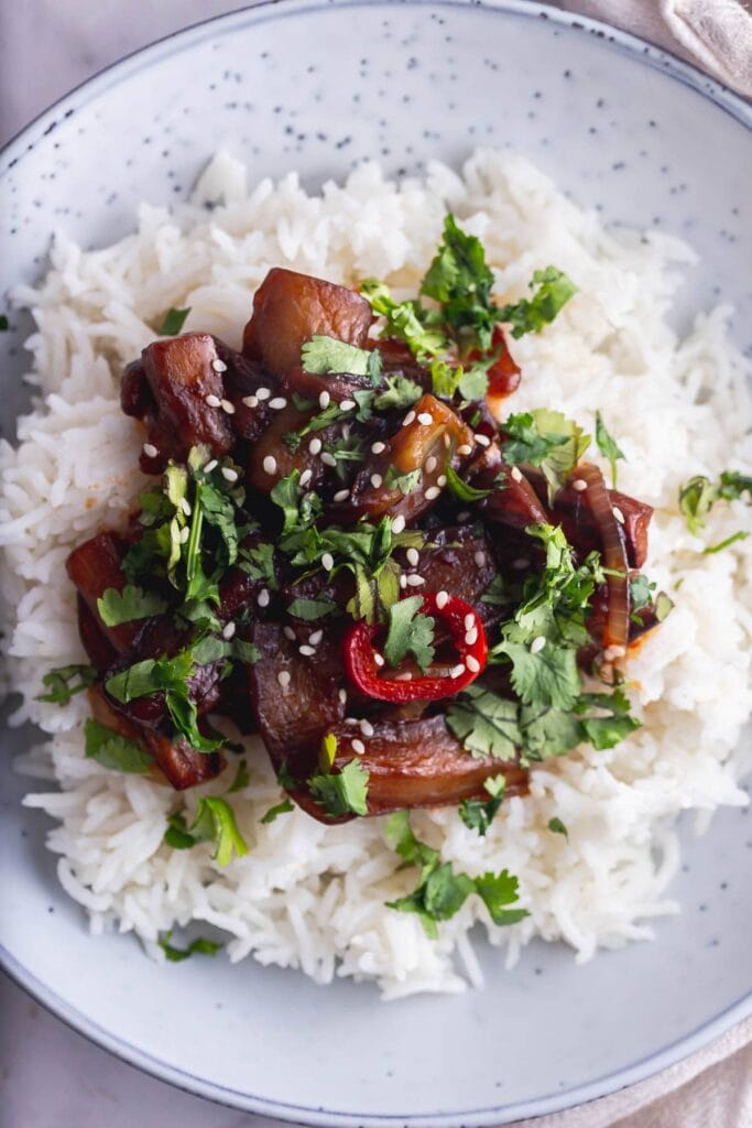 Stir Fried Aubergine with Chilli • The Cook Report