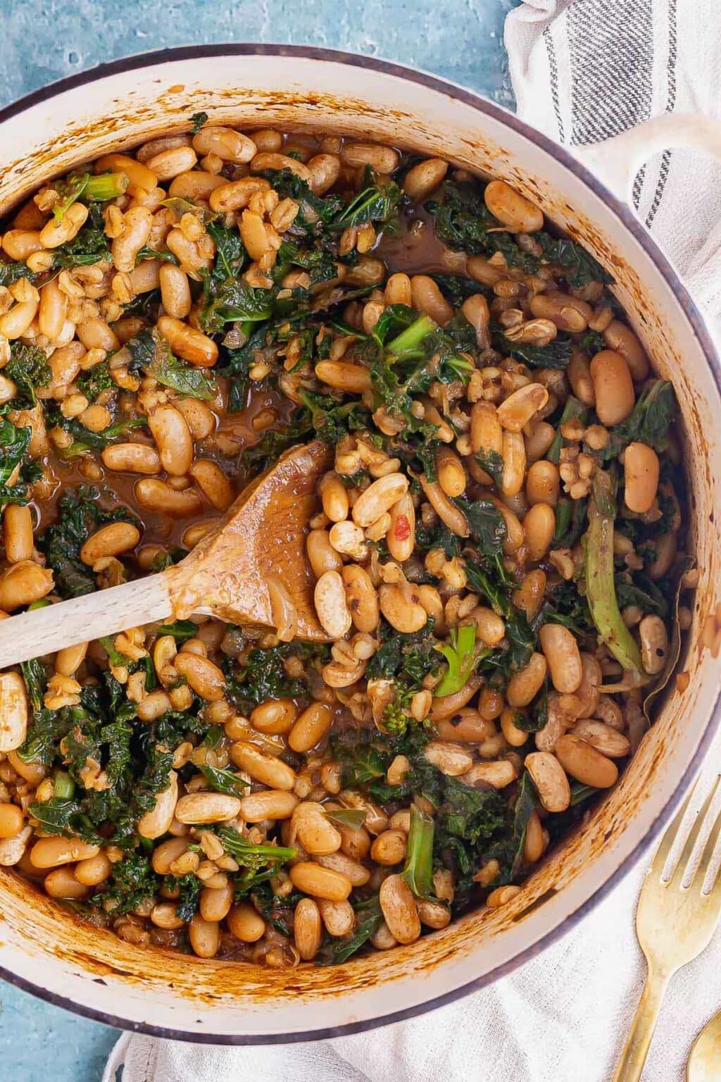 Bean & Pearl Barley Stew with Kale ??? The Cook Report