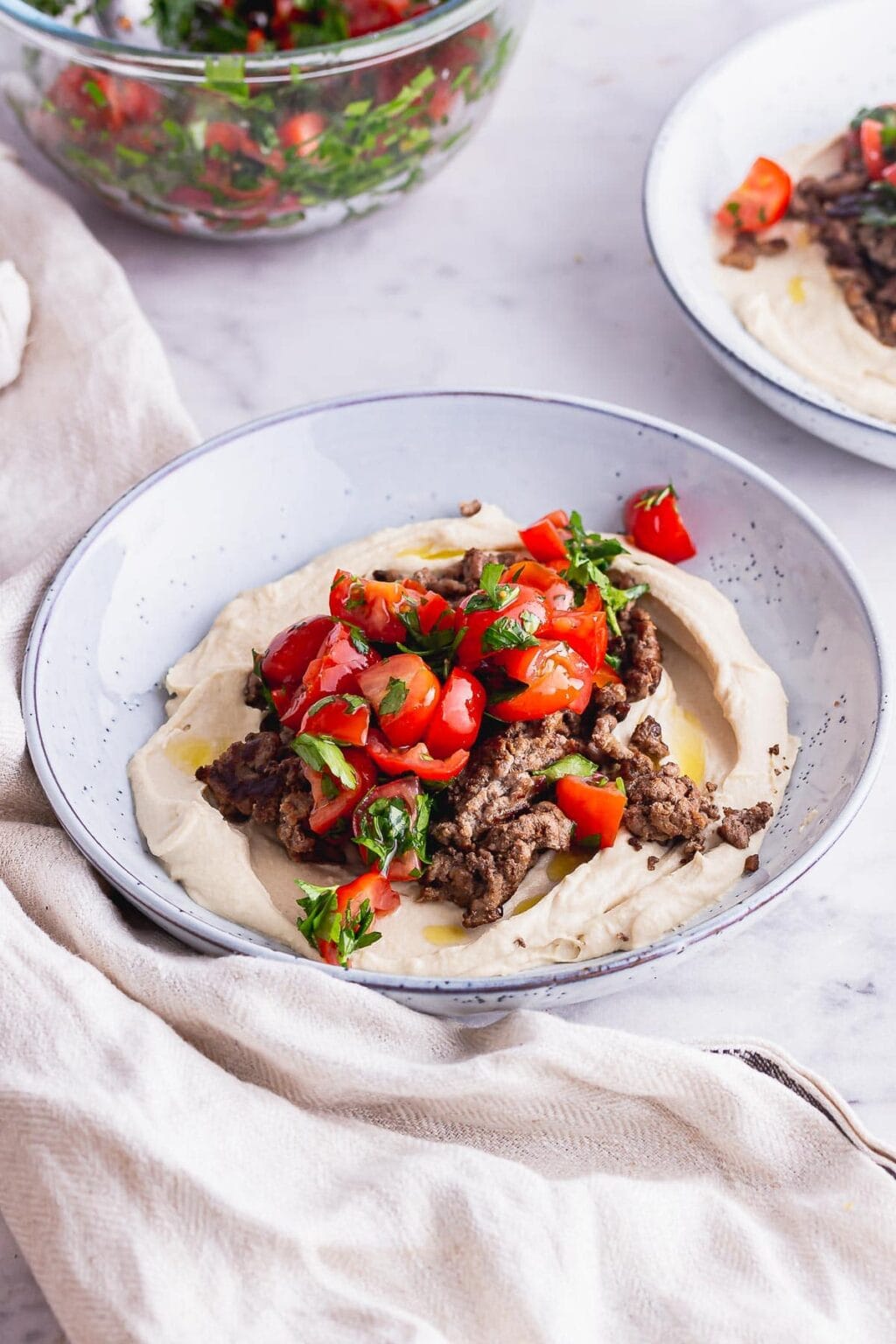 Spiced Beef Hummus Bowls • The Cook Report
