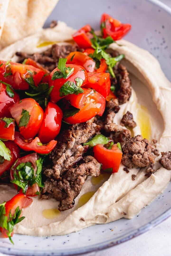 Spiced Beef Hummus Bowls • The Cook Report