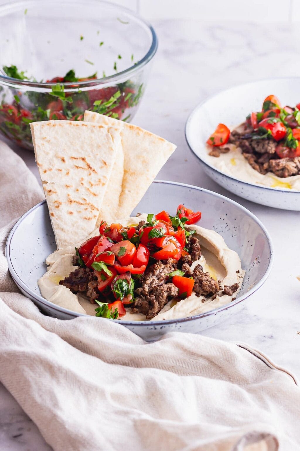 Spiced Beef Hummus Bowls • The Cook Report