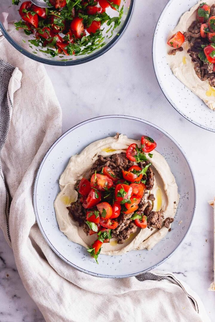 Spiced Beef Hummus Bowls • The Cook Report