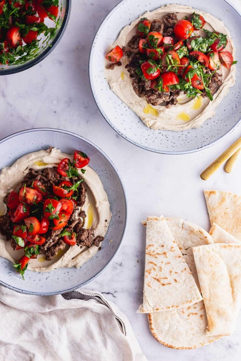 Spiced Beef Hummus Bowls • The Cook Report