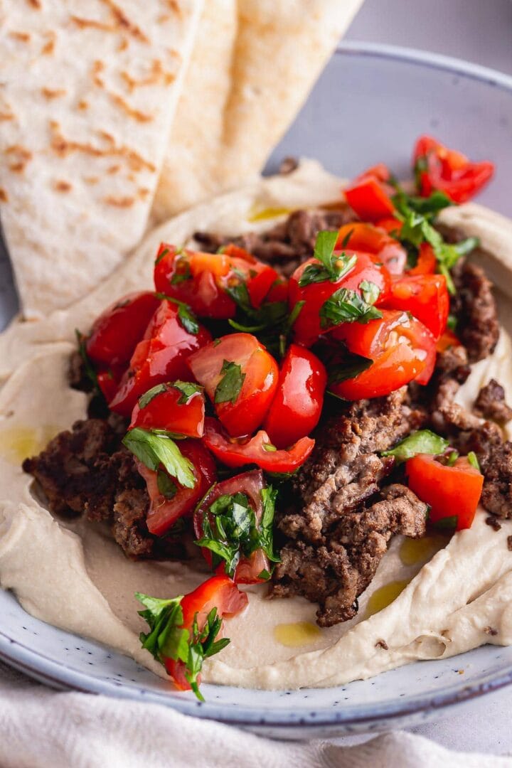 Spiced Beef Hummus Bowls • The Cook Report