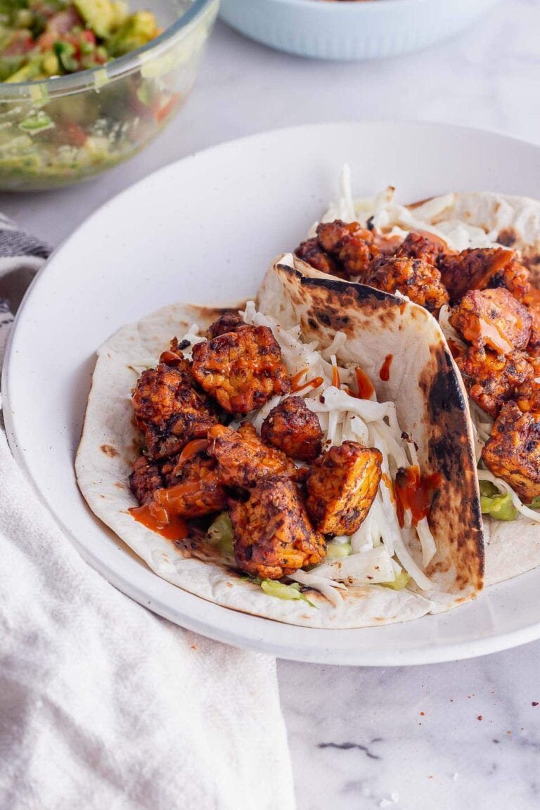 Tempeh Tacos with Quick Cabbage Slaw • The Cook Report