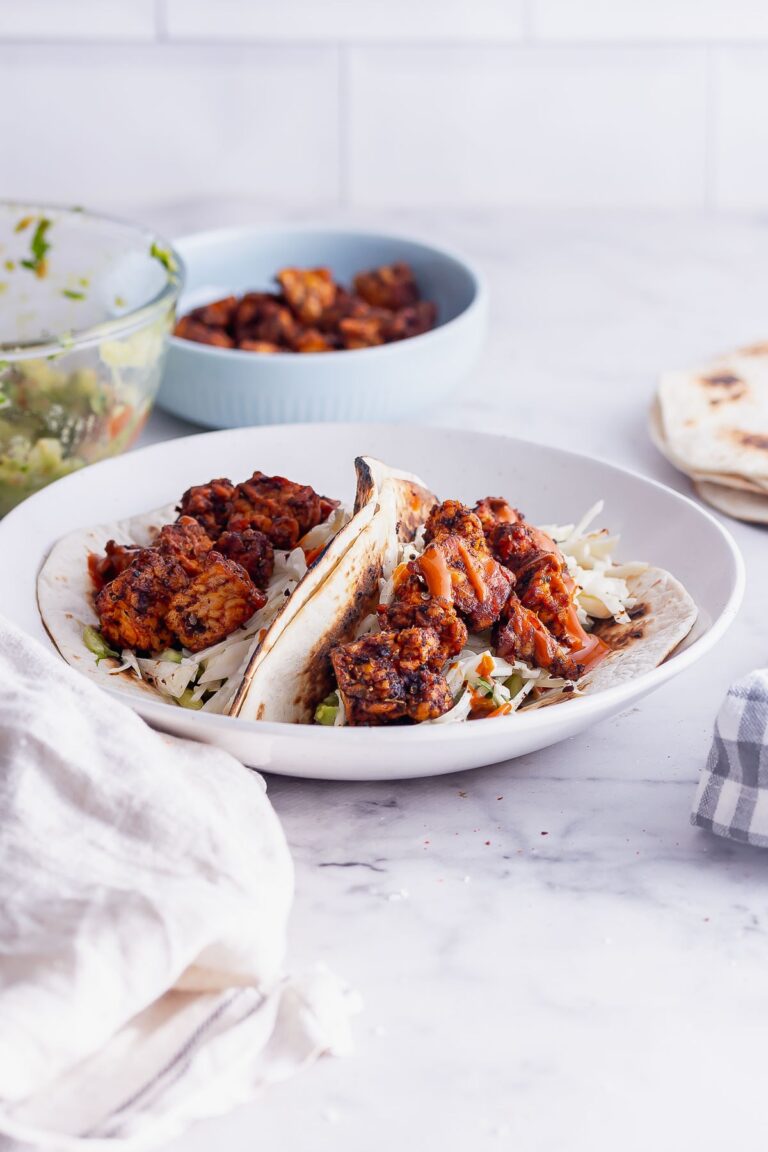 Tempeh Tacos with Quick Cabbage Slaw • The Cook Report