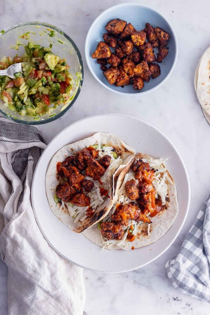 Tempeh Tacos with Quick Cabbage Slaw • The Cook Report