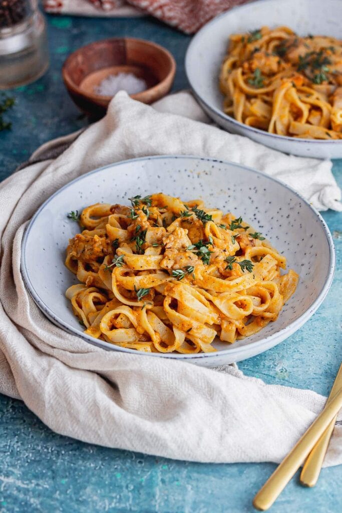 Creamy Tagliatelle with Squash and Sausage • The Cook Report