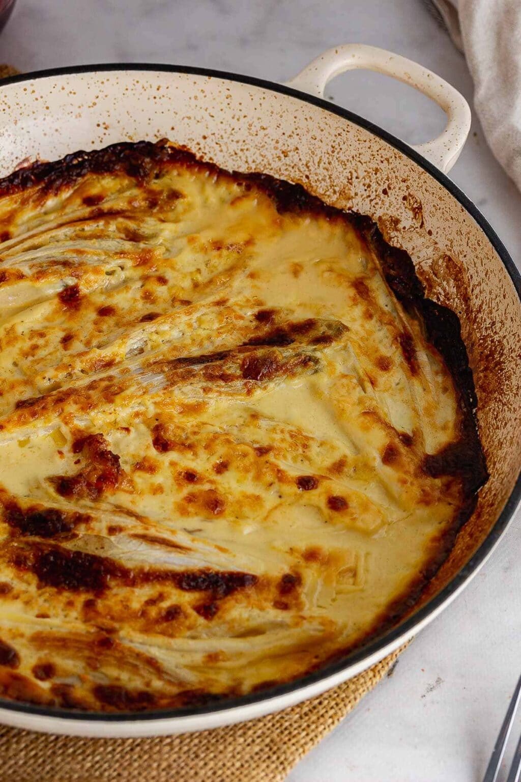 Braised Chicory Gratin with Gruyère • The Cook Report