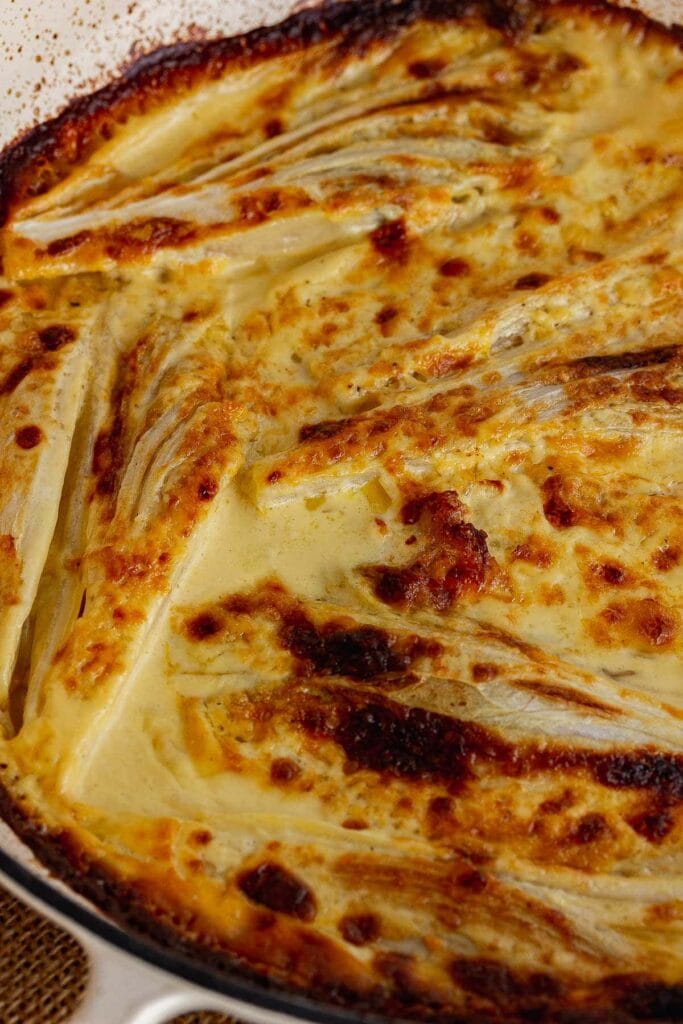 Braised Chicory Gratin with Gruyère • The Cook Report