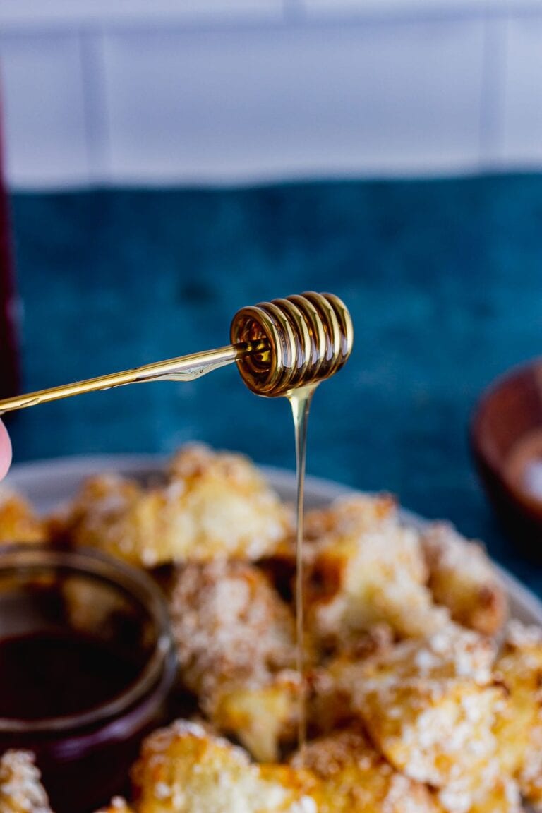 Crispy Panko Cauliflower Wings with Honey & Hot Sauce • The Cook Report