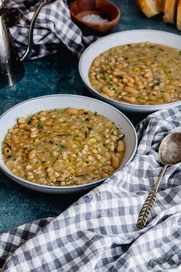 Pressure Cooker Bean & Pearl Barley Soup • The Cook Report