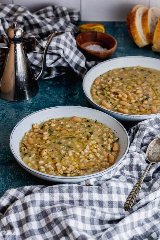 Pressure Cooker Bean & Pearl Barley Soup • The Cook Report