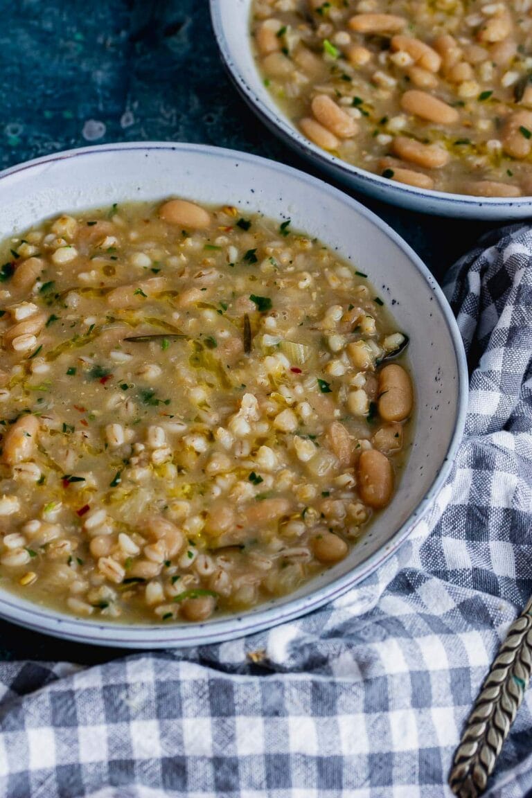 Pressure Cooker Bean & Pearl Barley Soup • The Cook Report