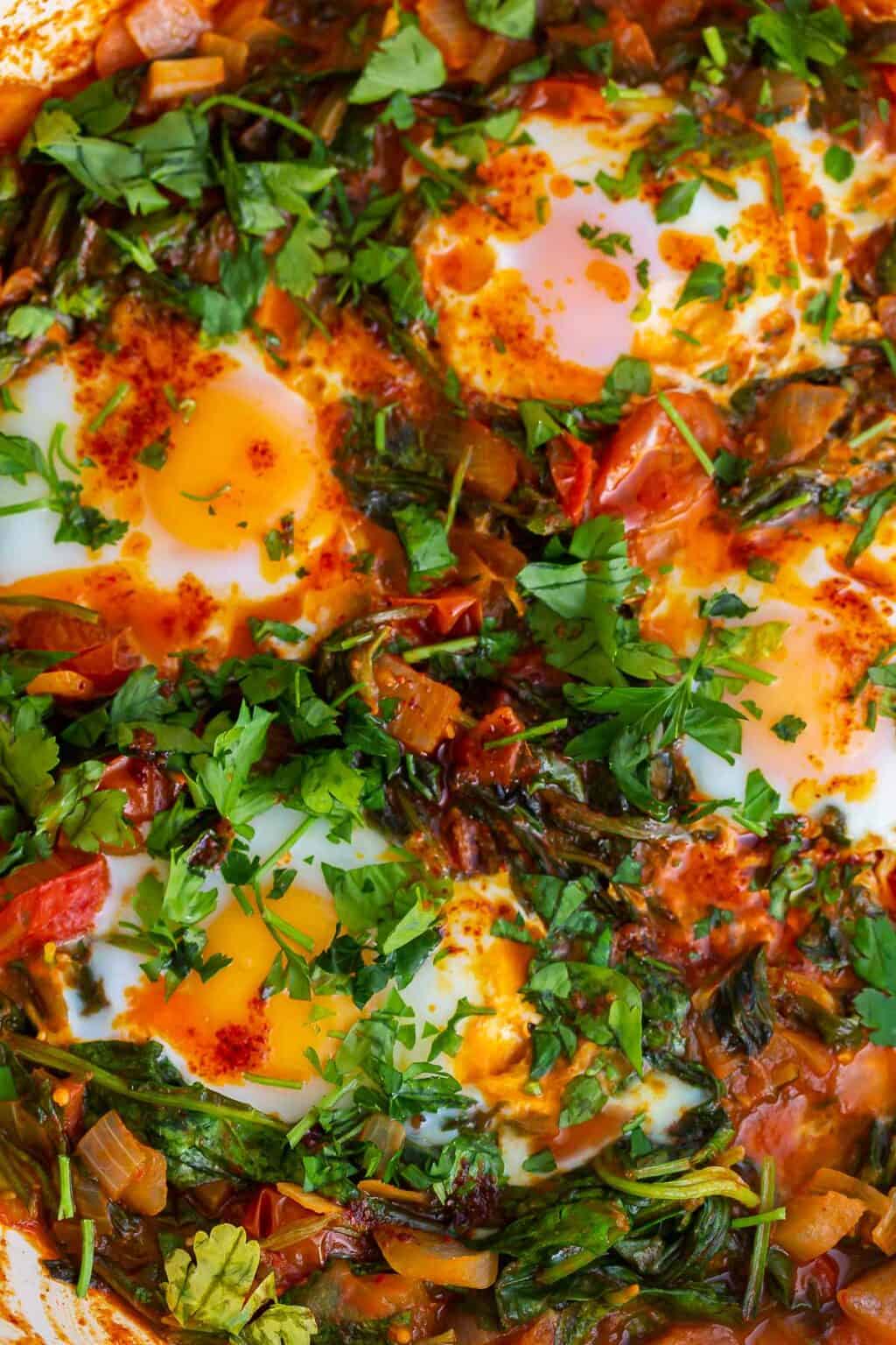 Spinach and Eggs with Chilli Butter • The Cook Report