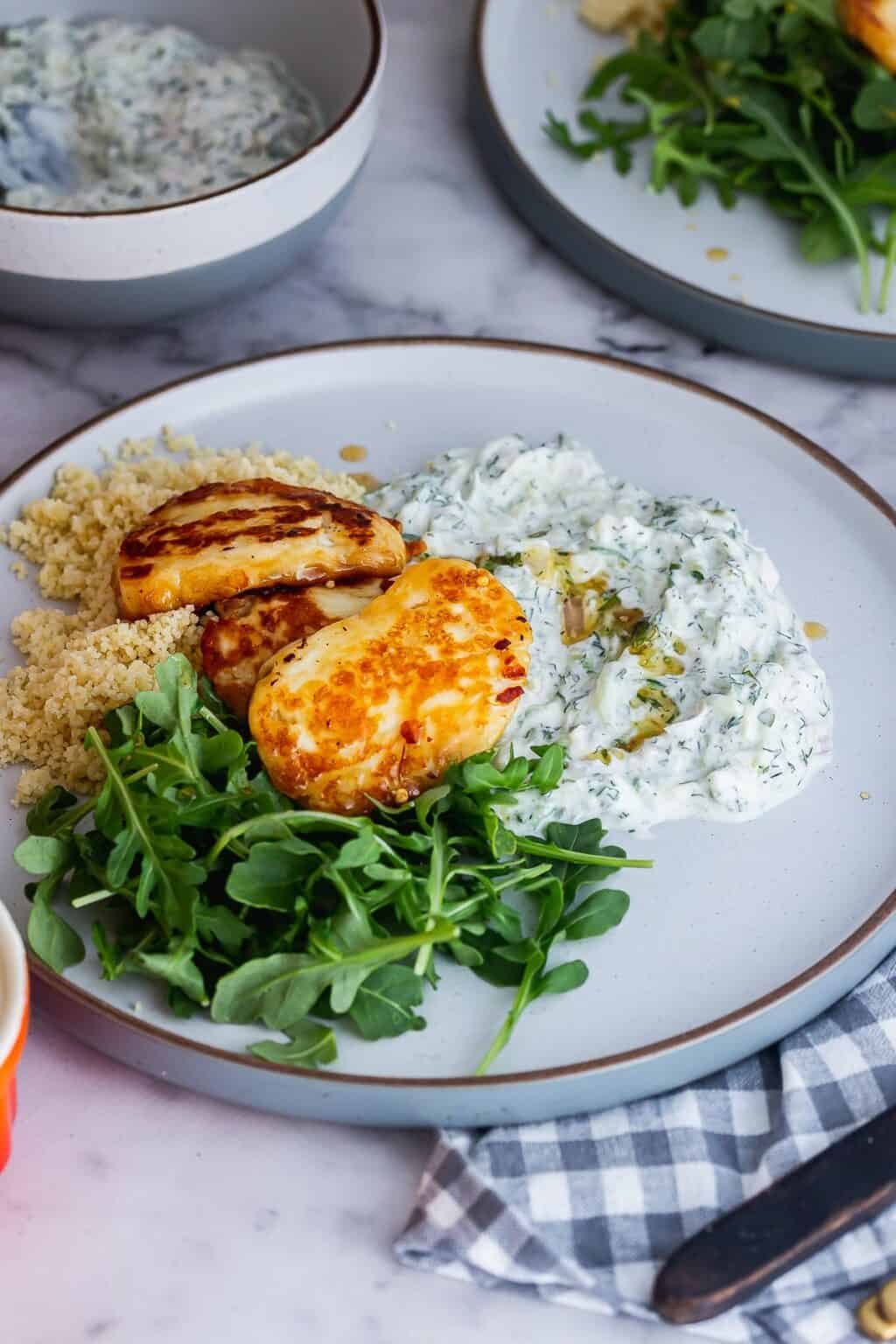 Honey Glazed Halloumi with Chilli & Tzatziki • The Cook Report