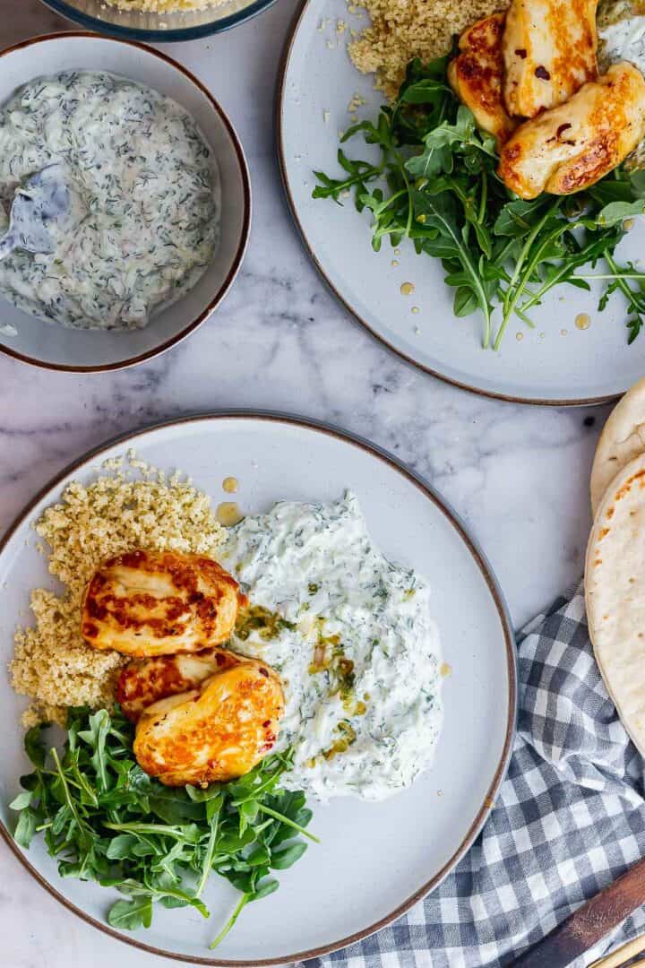 Honey Glazed Halloumi with Chilli & Tzatziki • The Cook Report