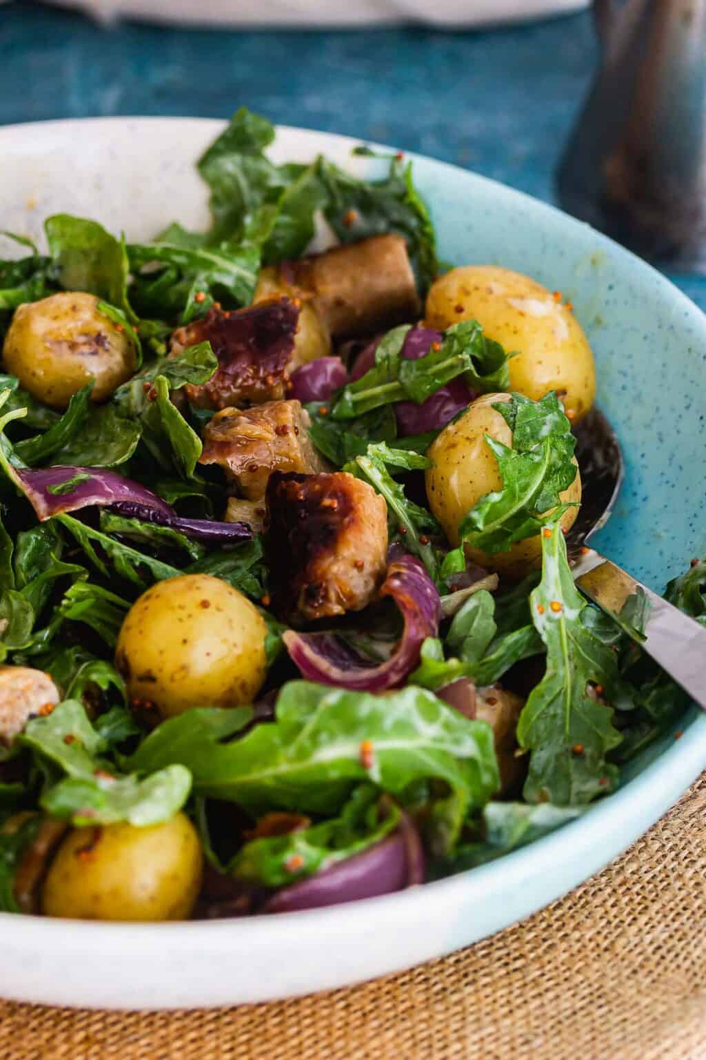 Honey Mustard Sausages with New Potatoes • The Cook Report