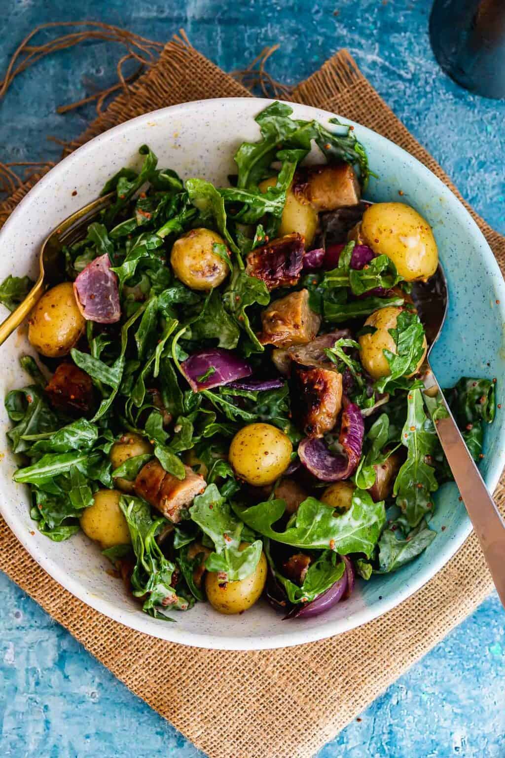 Honey Mustard Sausages with New Potatoes • The Cook Report