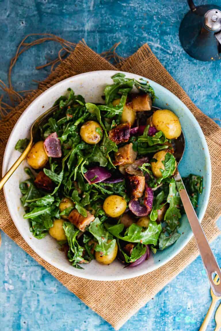 Honey Mustard Sausages with New Potatoes • The Cook Report