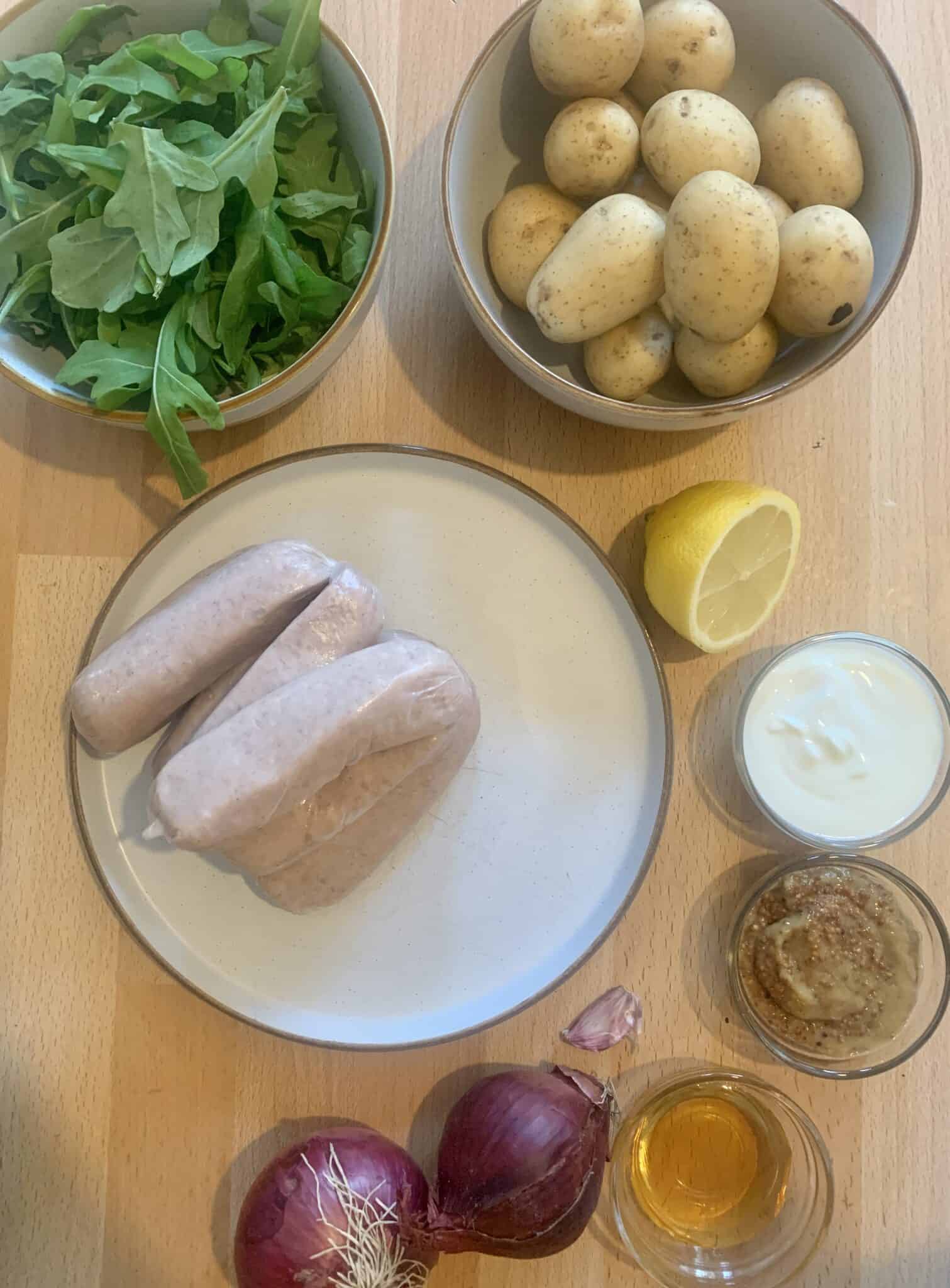 Honey Mustard Sausages with New Potatoes • The Cook Report