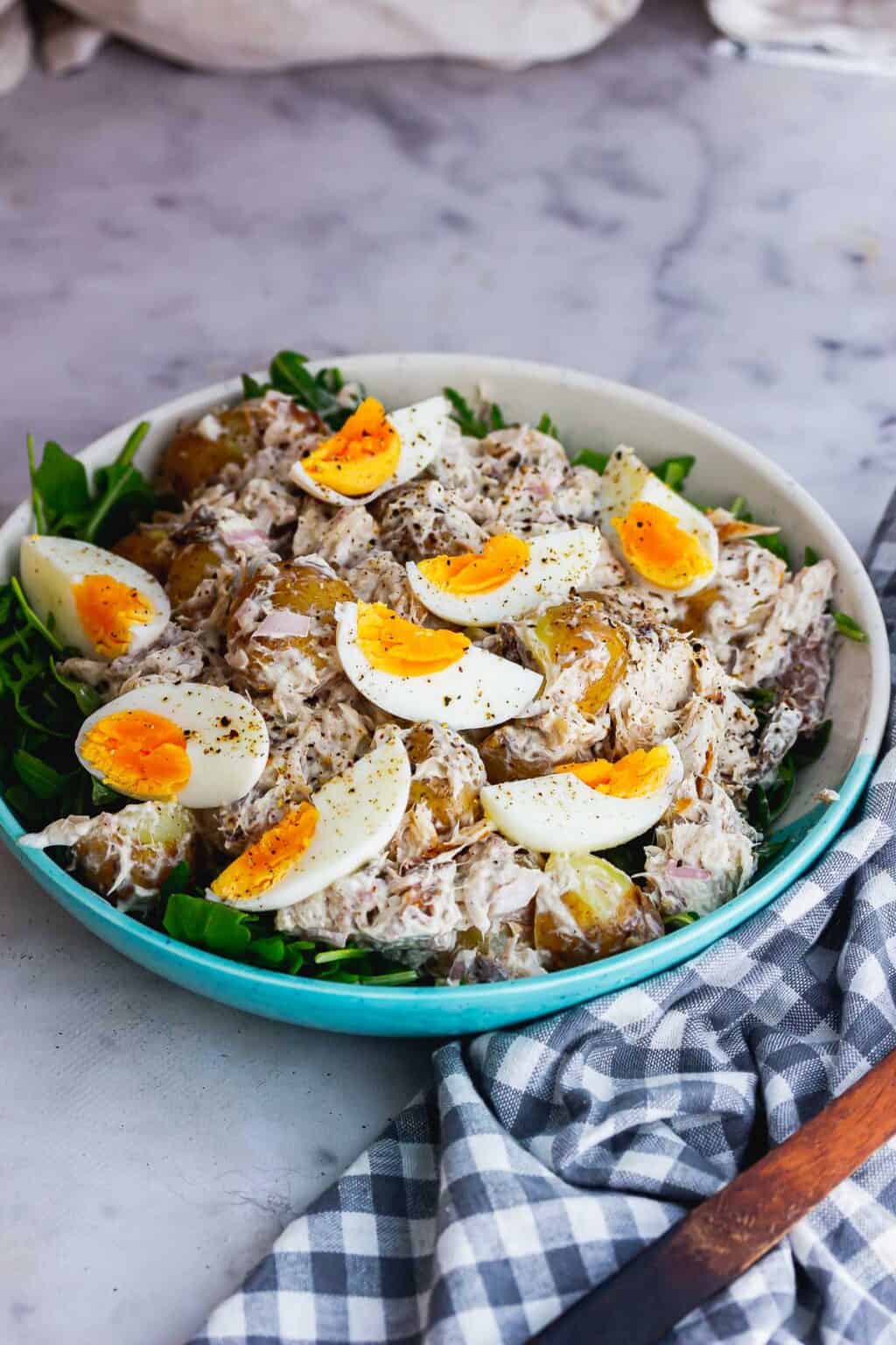 Mackerel Potato Salad with Soft Boiled Eggs • The Cook Report