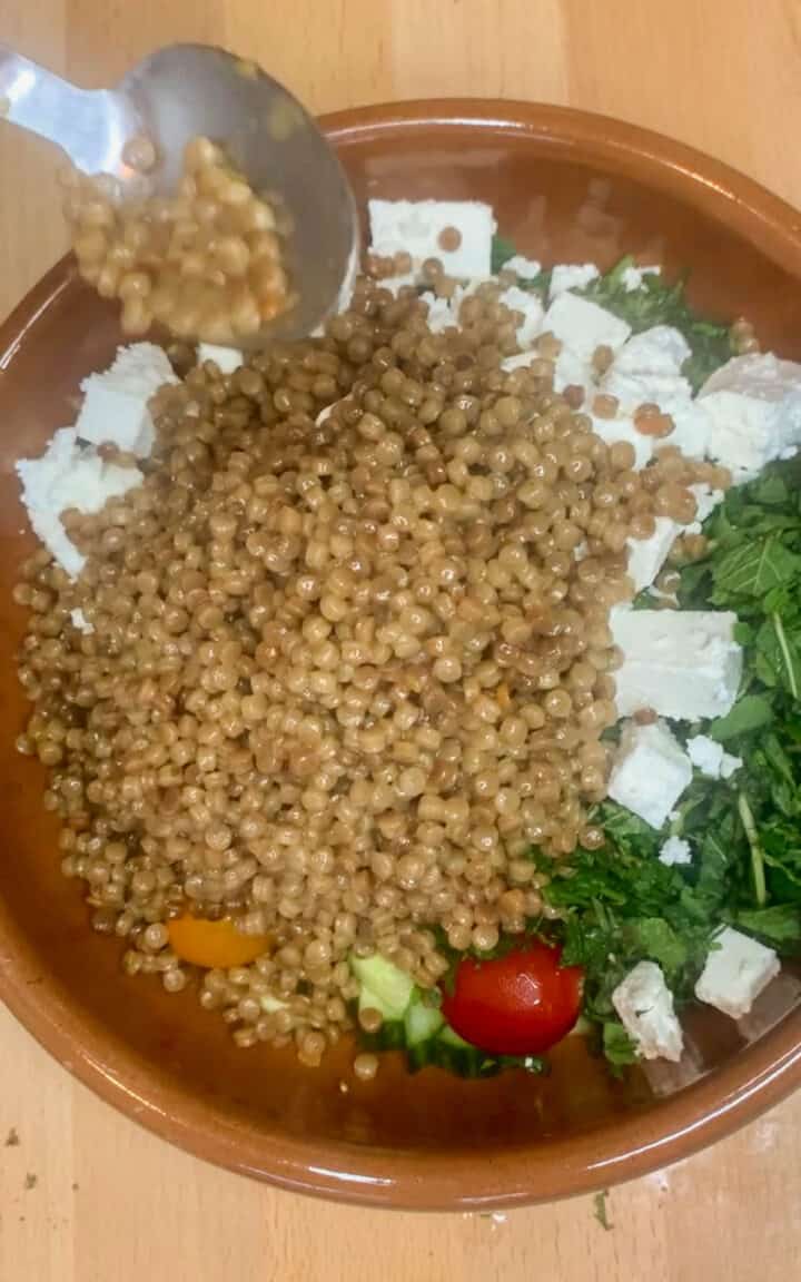 Salmon Couscous with Za'atar and Feta • The Cook Report