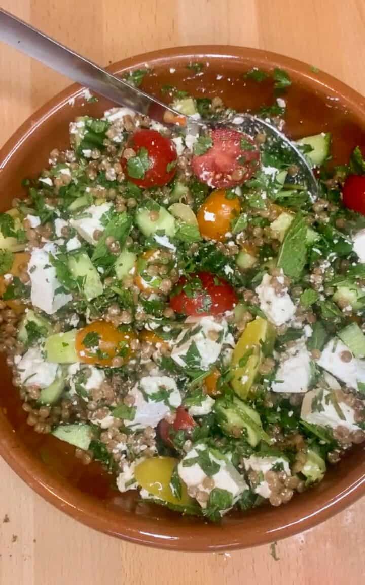 Salmon Couscous with Za'atar and Feta • The Cook Report