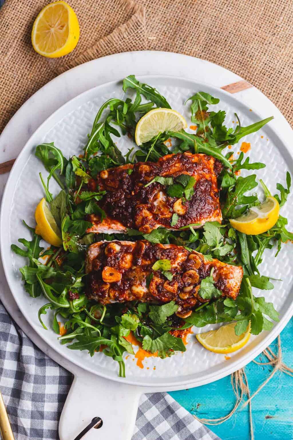 Oven Baked Salmon with Spicy Butter • The Cook Report